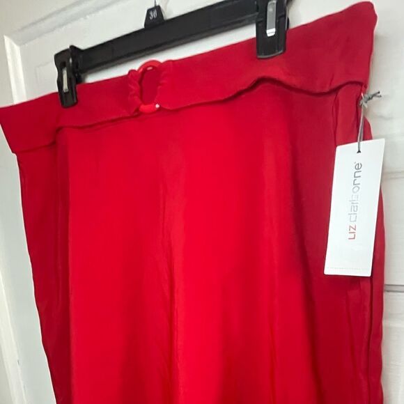 NWTs Liz Claiborne A Line Skirt in Red Size 14 - Picture 5 of 9